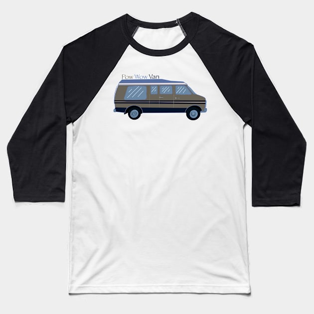 Pow Wow Van Baseball T-Shirt by Niibidoon